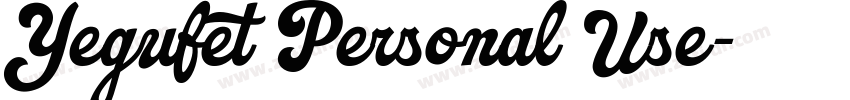 Yegufet Personal Use字体转换